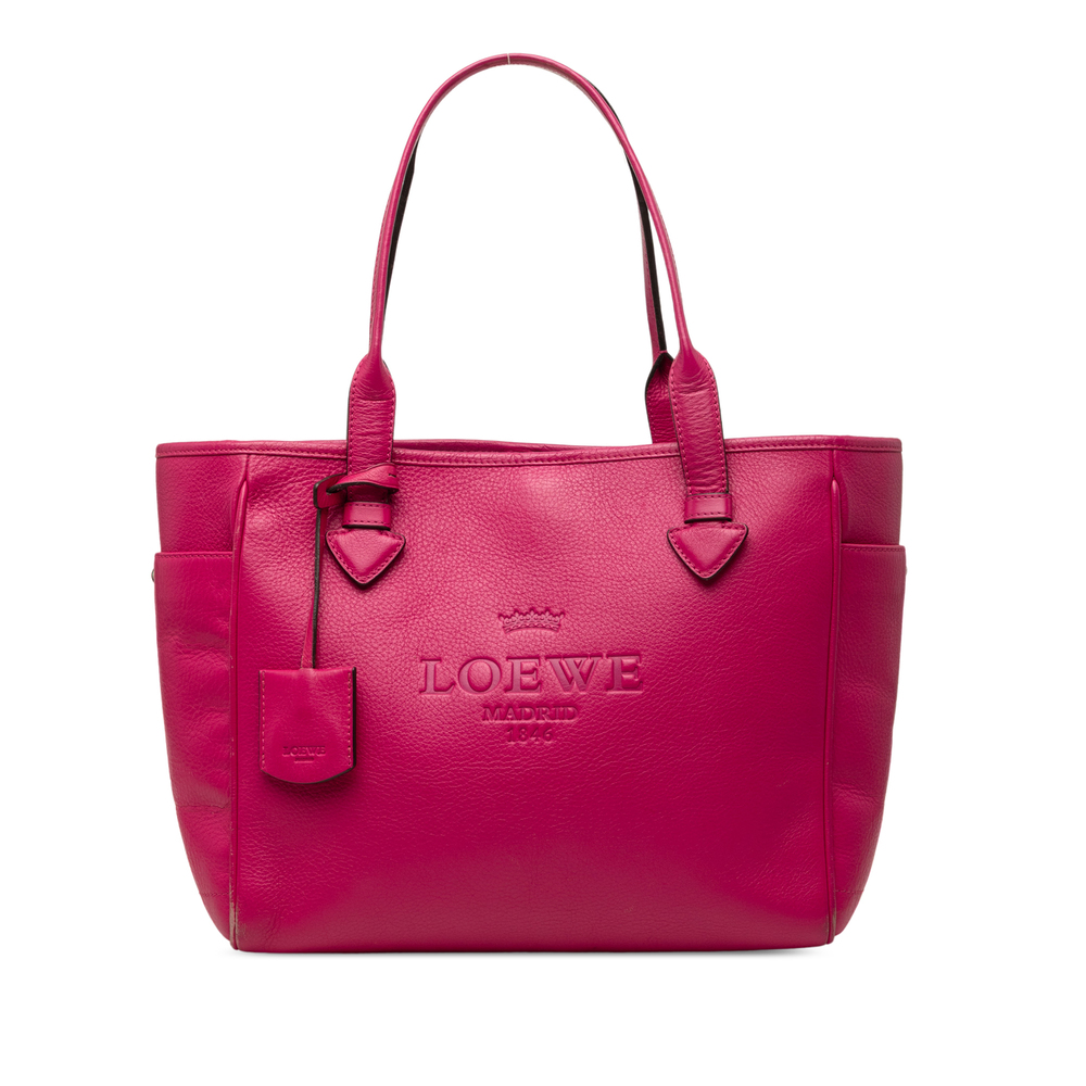 Pre-Loved LOEWE Leather Heritage Tote